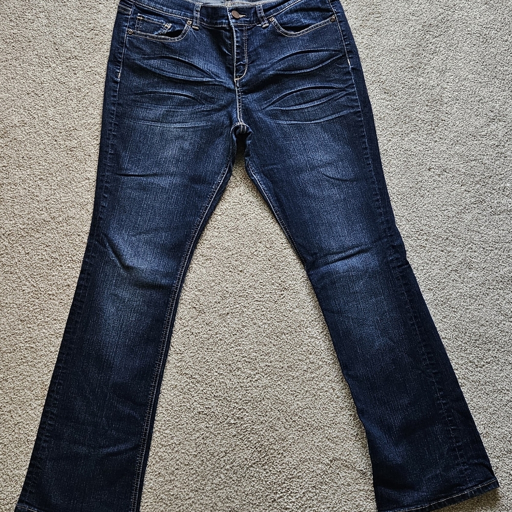 New York & Company Dark Indigo Bootcut Jeans